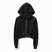 Картинка Толстовка укороченная с капюшоном и замком 3 расцветки от магазина LonnaMag