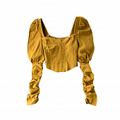 Картинка Топ корсет длинные рукава фонарики буфы на сборке от магазина LonnaMag