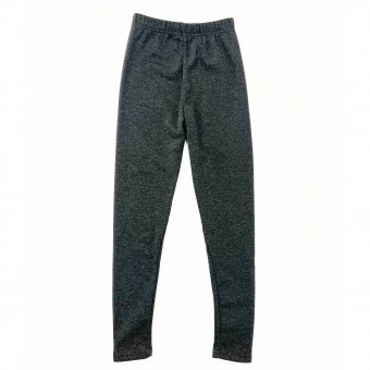 Леггинсы теплые на флисе хлопок (пегие серые)