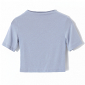 Картинка Топ футболка под горло стрейч от магазина LonnaMag