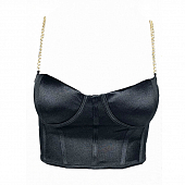 Картинка Корсет топ чашки лямки из цепей от магазина LonnaMag