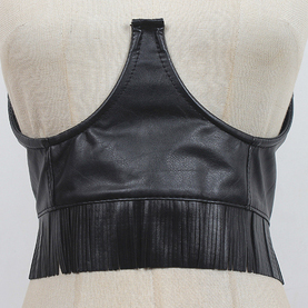 картинка Пояс широкий эко-кожа корсет под грудь бахрома от магазина LonnaMag