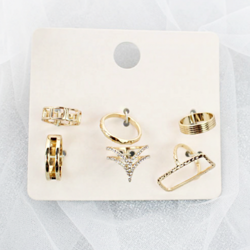 картинка Набор из 6 колец разной формы от магазина LonnaMag