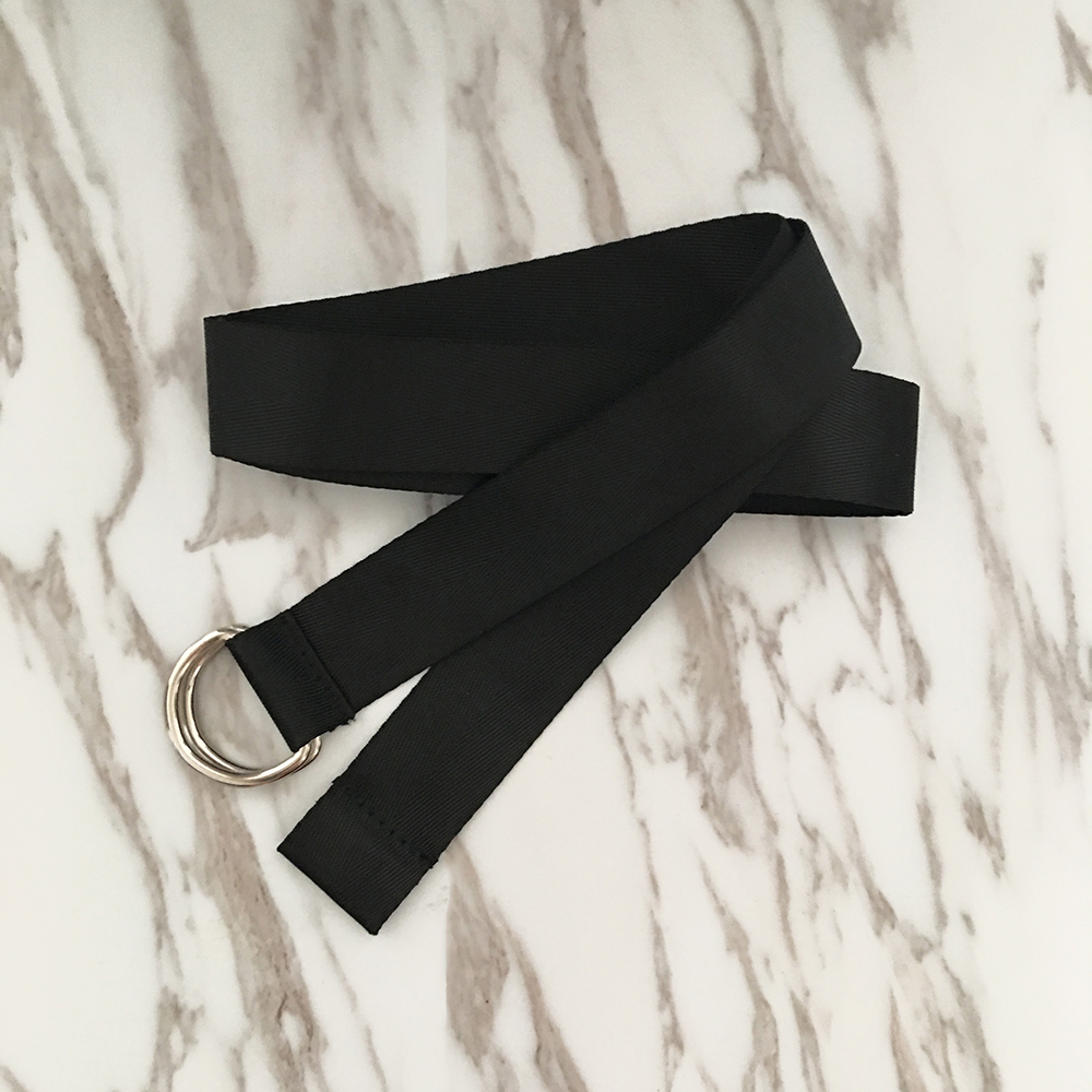 картинка Ремень тканый атласный 2 полукруга от магазина LonnaMag