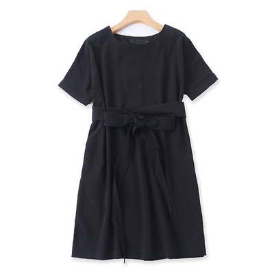 Картинка Платье футболка прошит рукав + длинный пояс от магазина LonnaMag