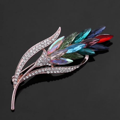 картинка Брошь колос из длинных камней от магазина LonnaMag