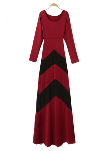 Картинка Платье макси стрейч 2 черных угла от магазина LonnaMag