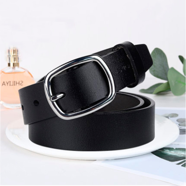 картинка Ремень кожаный с овальной пряжкой от магазина LonnaMag