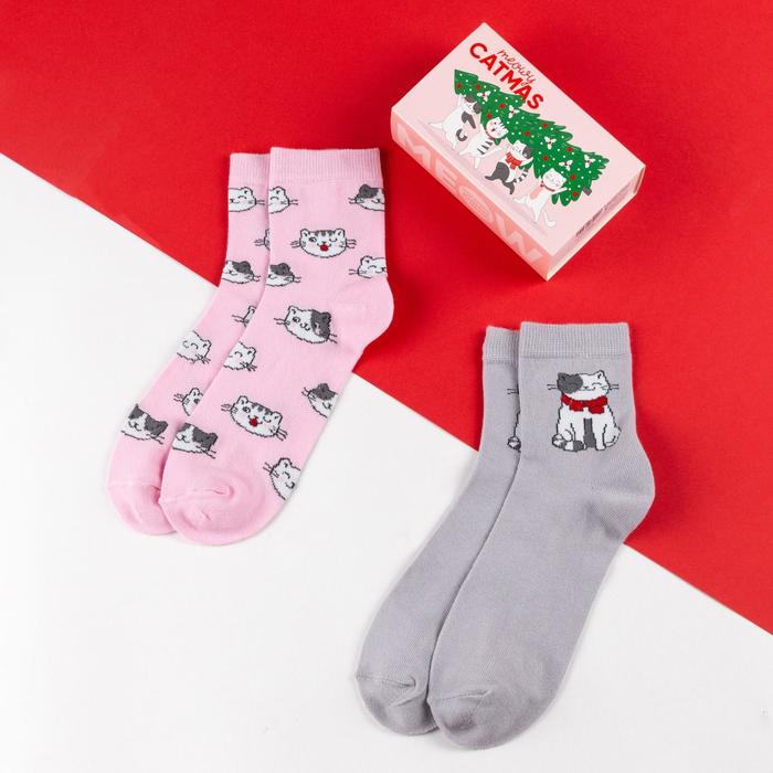 картинка Набор женских носков KAFTAN "Catmas", 2 пары от магазина LonnaMag