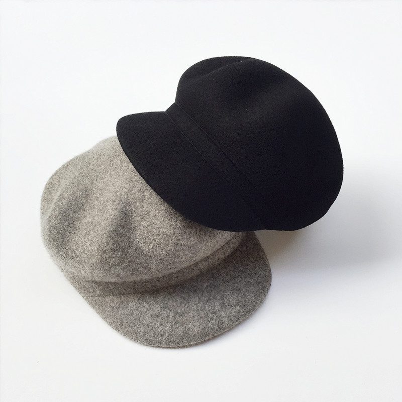 картинка Кепка кепи фетр шерсть глядкая без деталей от магазина LonnaMag