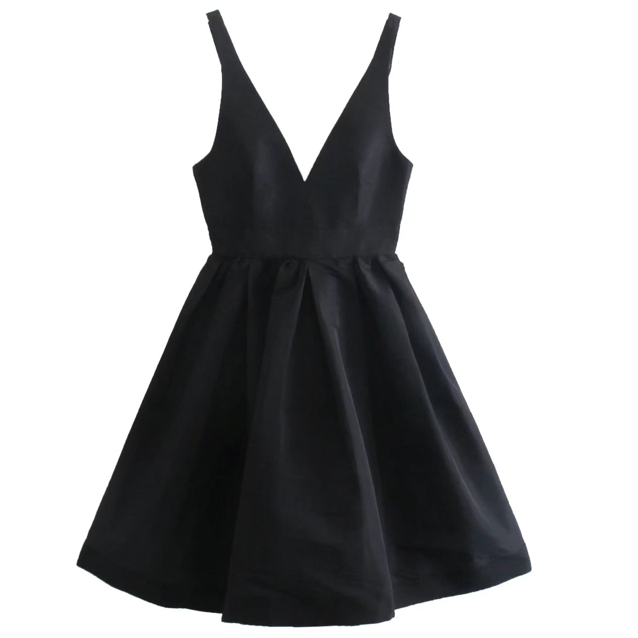 Картинка Платье V-вырез переходит в лямки пышная юбка стиль Барби от магазина LonnaMag