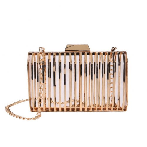 картинка Сумка металлическая в виде каркаса на цепочке от магазина LonnaMag