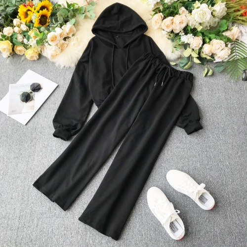 Картинка Спортивный костюм толстовка с капюшоном + прямые штаны от магазина LonnaMag