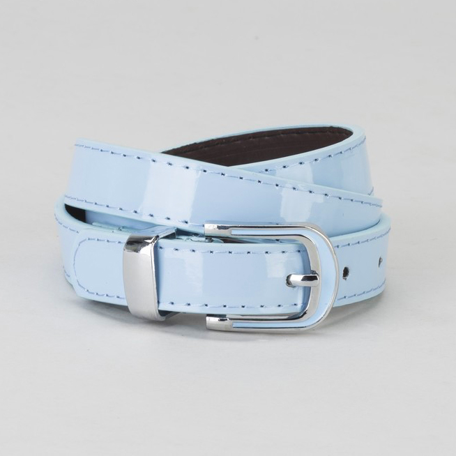 картинка Ремень гладкий металлическая пряжка и хомут ширина - 2,2 см от магазина LonnaMag