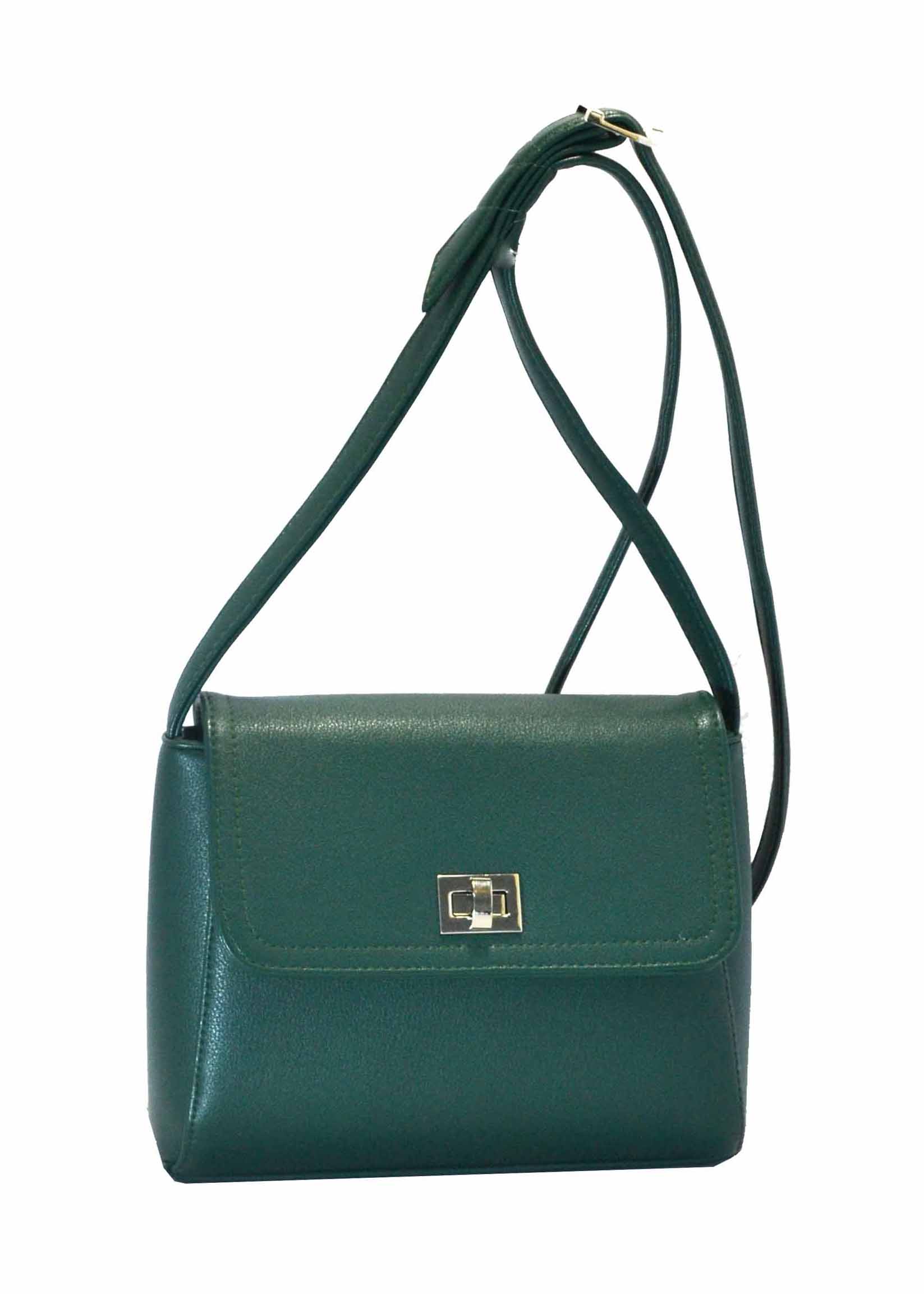 картинка Сумка crossbody жесткой формы клапан замок-вертушка от магазина LonnaMag