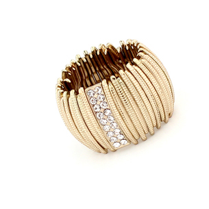 картинка Кольцо широкое стразы вертикальные полосы от магазина LonnaMag