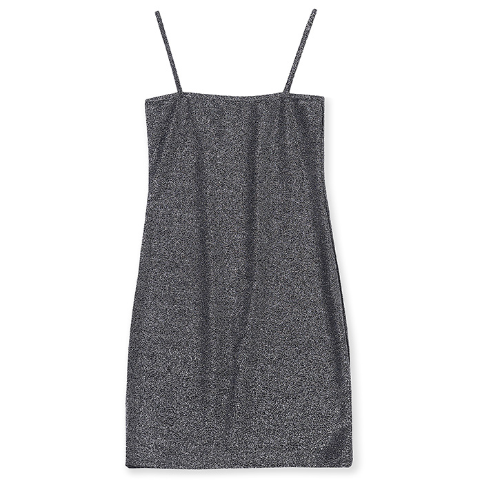 Картинка Платье супер мини стрейч люрекс тонкие лямки от магазина LonnaMag
