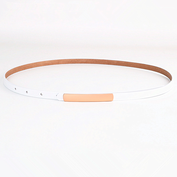 картинка Ремень тонкий с длинной овальной пряжкой от магазина LonnaMag