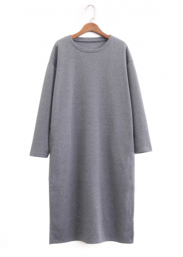 Картинка Платье мини на флисе с карманами спорт от магазина LonnaMag