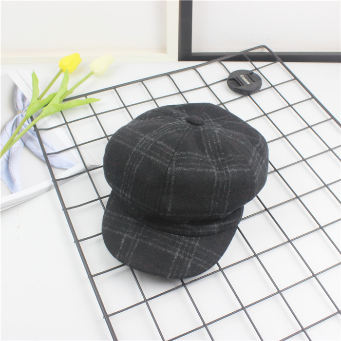 картинка Кепка шерстянная Восьмиклинка - клетка от магазина LonnaMag