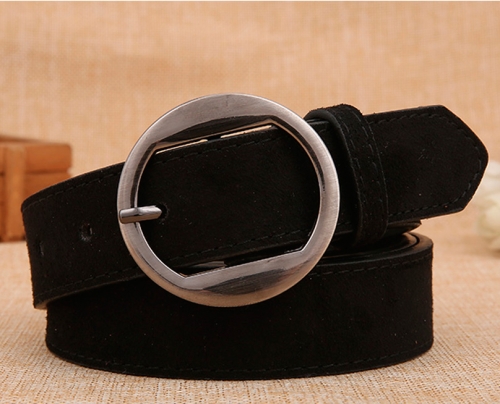 картинка Ремень круглая бляшка с расширением сверху и снизу от магазина LonnaMag