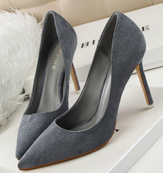 картинка Туфли лодочки замшевые яркие цвета каблук 9 см от магазина LonnaMag