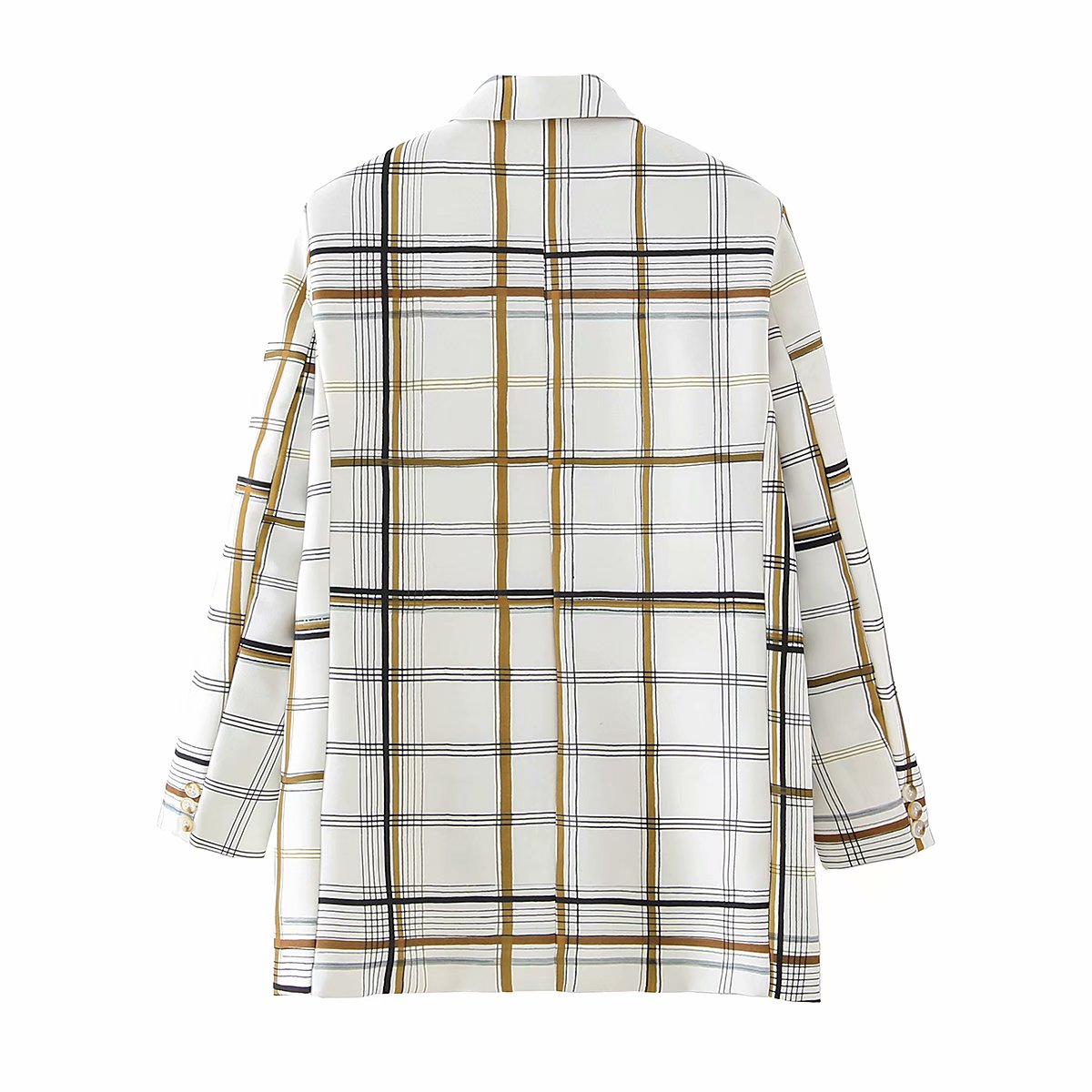 Картинка Пиджак в клетку акцентные полосы от магазина LonnaMag