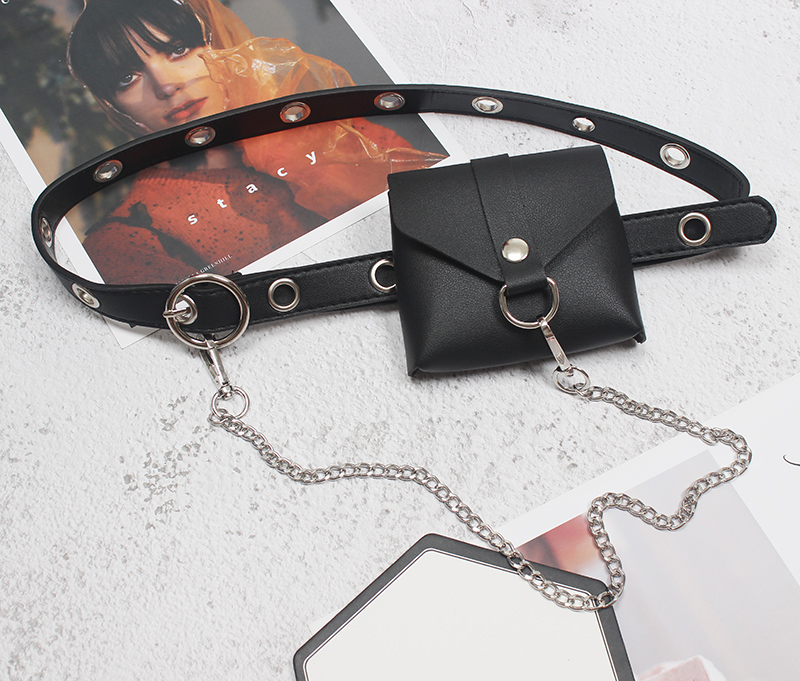 картинка Поясная сумка 3-в-1 прикрепляющаяся цепь и ремень с дырками от магазина LonnaMag