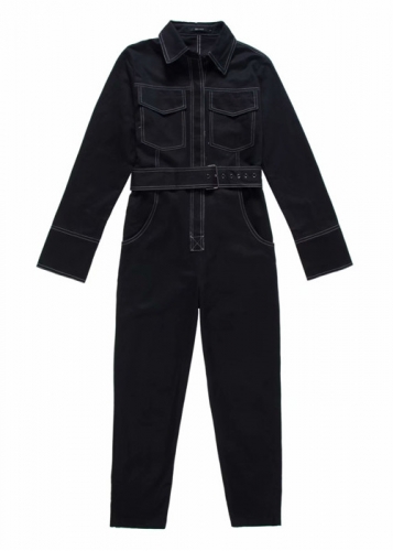 Картинка Длинный комбинезон с контрастными швами от магазина LonnaMag