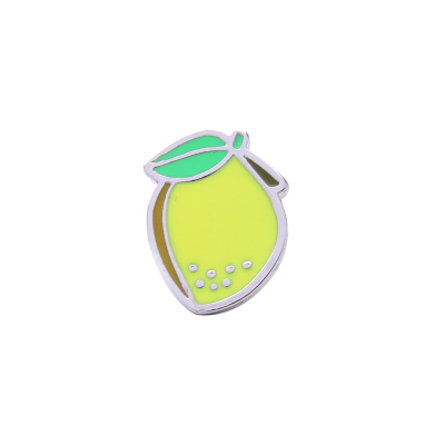 картинка Брошь эмаль лимон от магазина LonnaMag