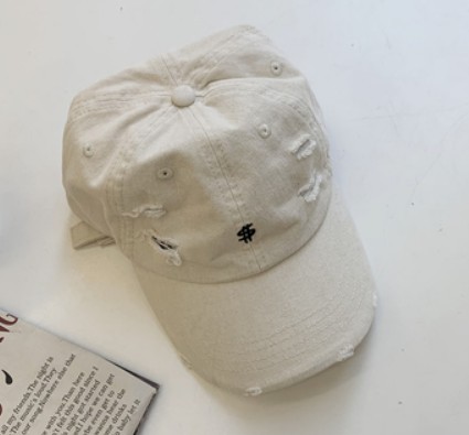 картинка Кепка вышивка $ дырки от магазина LonnaMag