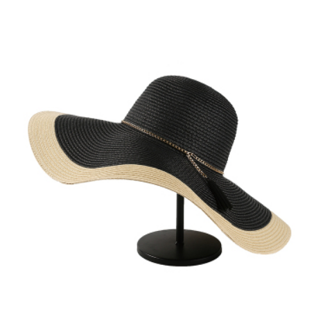 картинка Шляпа соломенная широкая цепочка кисточка от магазина LonnaMag