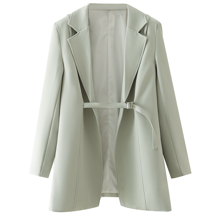 Картинка Пиджак удлиненный спреди регулируемый ремешок  от магазина LonnaMag