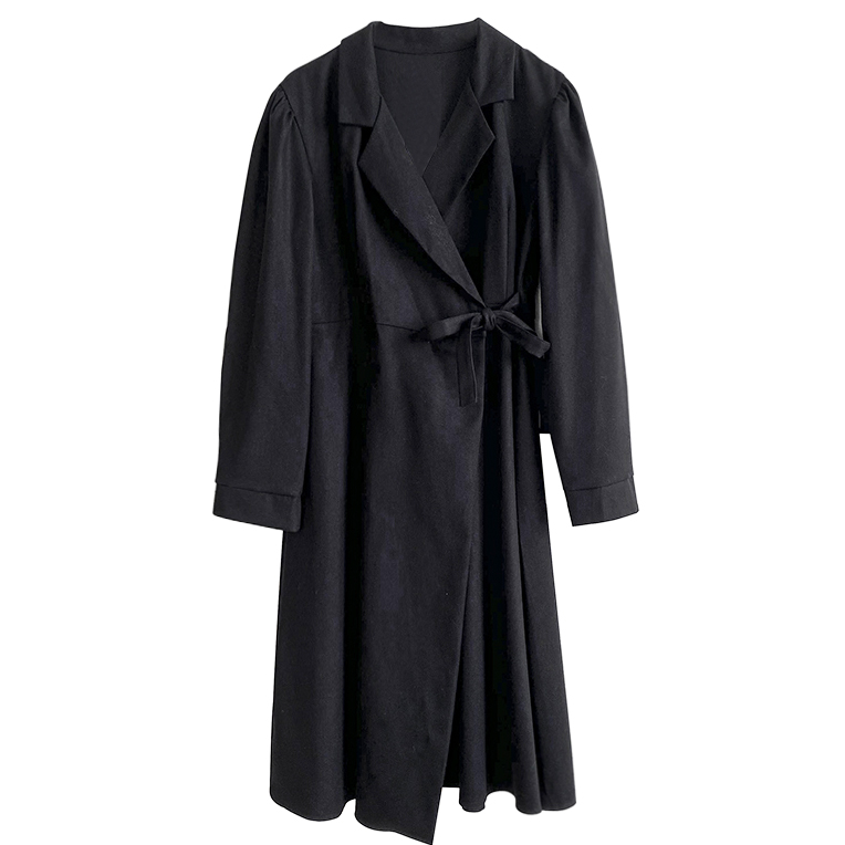 Картинка Платье на запах с завязками миди воротник от магазина LonnaMag