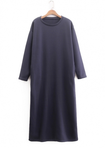 Картинка Платье миди на флисе с карманами спорт от магазина LonnaMag