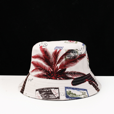 картинка Панама принт пальмы надписи печати от магазина LonnaMag