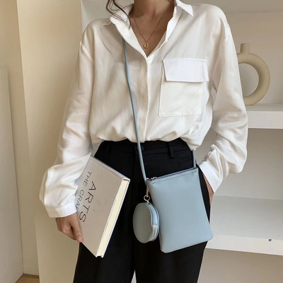 картинка Сумка мини плоский прямоугольник + кошелек круг от магазина LonnaMag