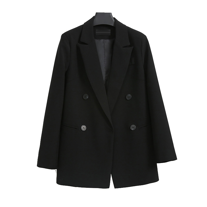 Картинка Пиджак свободный черный 4 черные пуговицы от магазина LonnaMag