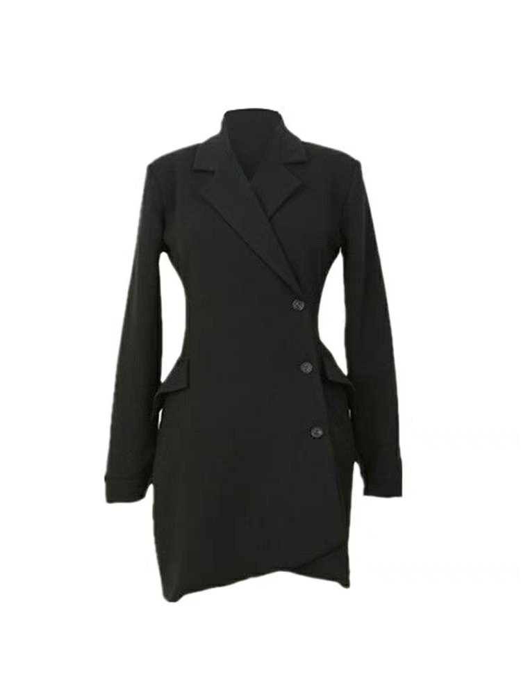 Картинка Пиджак длинный (платье) на запах низ углами от магазина LonnaMag