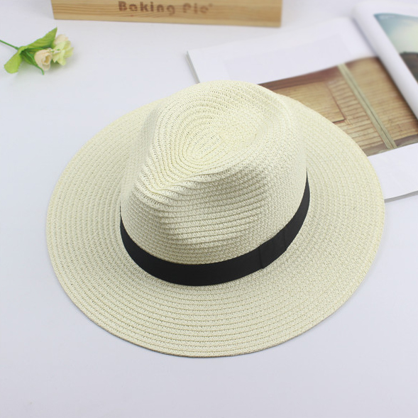 картинка Шляпа соломенная федора черная лента от магазина LonnaMag