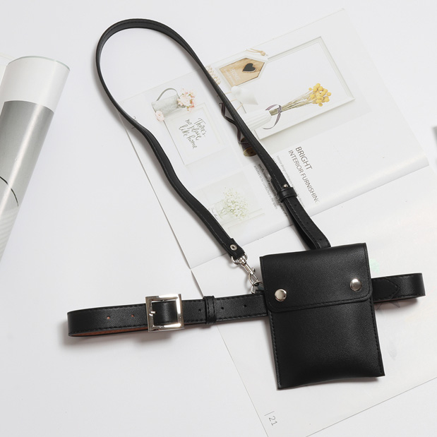 картинка Сумка поясная 2 клепки + ремень через плечо от магазина LonnaMag