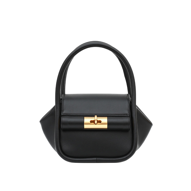 картинка Сумка с геометрическим дизайном поворотный замок цельные ручки от магазина LonnaMag