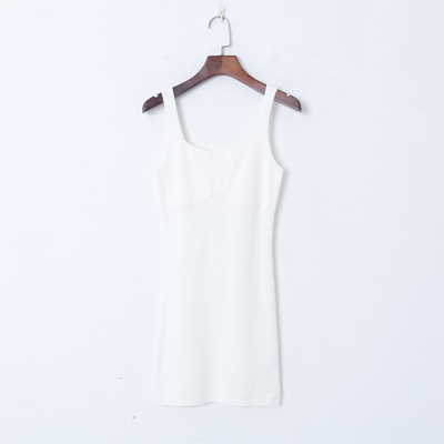 Картинка Платье мини стрейч по фигуре лямки шов под грудью от магазина LonnaMag