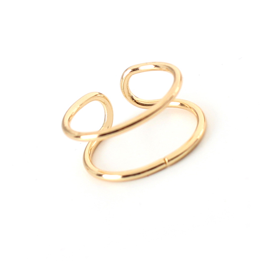 картинка Кольцо тонкое открытое двойное от магазина LonnaMag