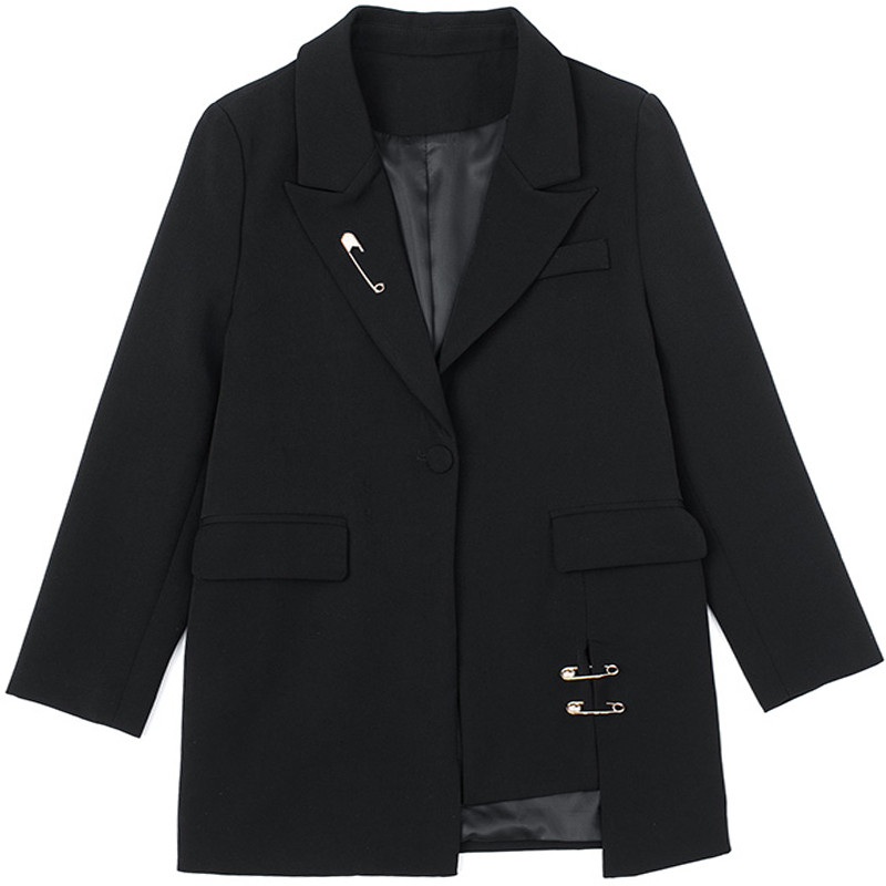 Картинка Пиджак длинный 3 золотые булавки от магазина LonnaMag