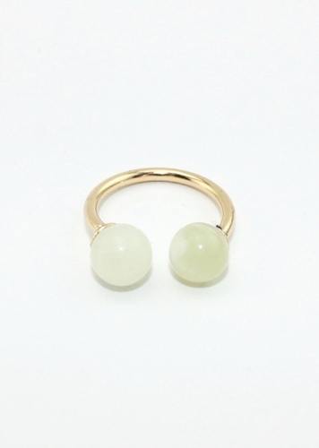 картинка Кольцо 2 шарика - полудрагоценные камни от магазина LonnaMag