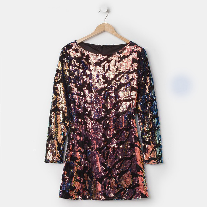 Картинка Платье мини двухсторонние пайетки MINAKU - все цвета от магазина LonnaMag