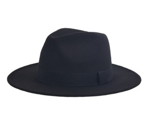 картинка Шляпа фетровая черная лента от магазина LonnaMag