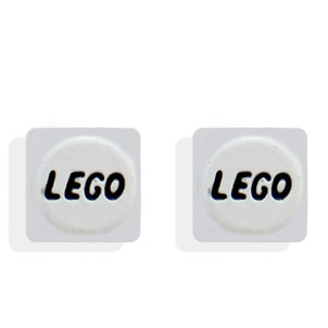 картинка Серьги гвоздики квадрат надпись LEGO от магазина LonnaMag