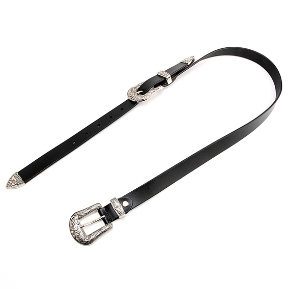 картинка Ремень 2 пряжки - резной ажур от магазина LonnaMag